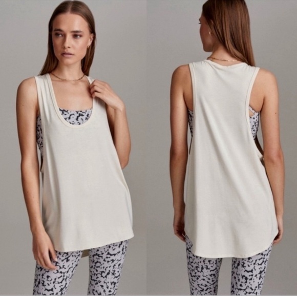 Varley Arlee Cream Tank Top - Picture 1 of 4